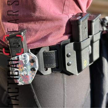 BLACK TRIDENT® DOUBLE MAG CARRIER 9MM/.40 S&W SCHWARZ